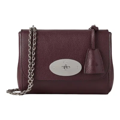Mulberry Lily Black Cherry Small Classic Grain In Brown