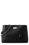 Mulberry Small Leather Lily Chain Tote Bag In Black