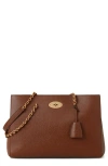 Mulberry Lily Chain Leather Tote In Brown