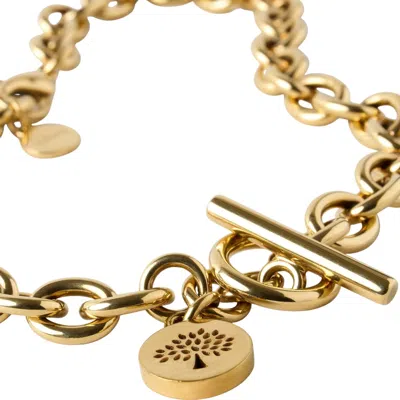 Mulberry Lily Chain Necklace Gold Plated Stainless Steel