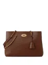 Mulberry Lily Chain Tote Bag In Brown