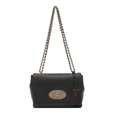 Mulberry Lily Glossy Crossbody Bag In Black