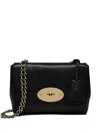 Mulberry Lily Convertible Leather Shoulder Bag In Black