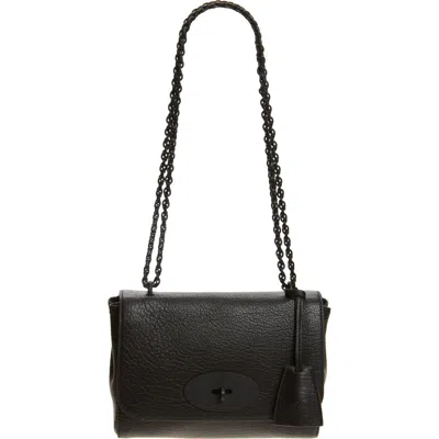 Mulberry Lily Grained Leather Shoulder Bag In Black