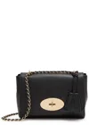 Mulberry Lily Grained Leather Shoulder Bag In Black