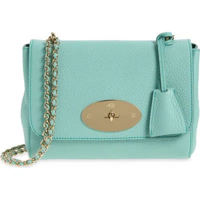 Mulberry Lily Heavy Grain Leather Satchel In Blue