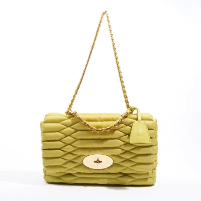 Mulberry Lily Meadow Nylon Shoulder Bag In Gold