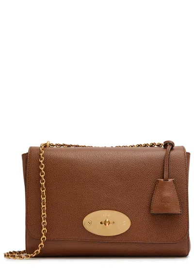 Mulberry Lily Medium Grained Leather Shoulder Bag In Brown