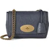 Mulberry Lily Ostrich Embossed Leather Satchel In Pattern