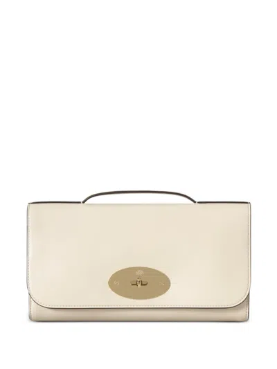 Mulberry Lily Vesta Nappa Leather Clutch In Neutral