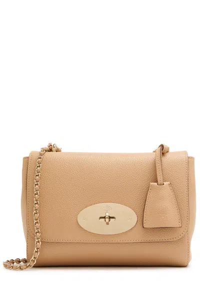Mulberry Lily Small Grained Leather Shoulder Bag In Brown