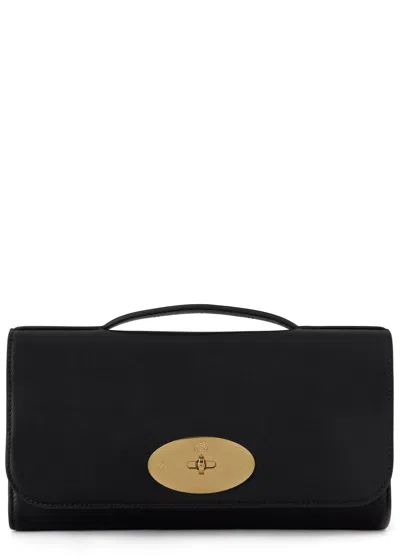 Mulberry Lily Vesta Nappa Leather Clutch In Black