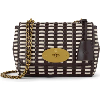Mulberry Lily Woven Leather Shoulder Bag In Multi