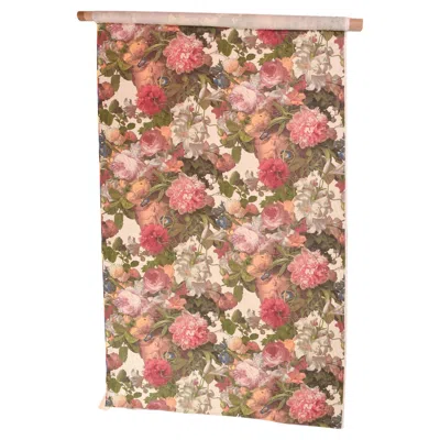 Pre-owned Mulberry Linen Curtain Panel, Machine-made, England, 2010 In Brown