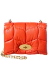 Mulberry Little Softie Leather Shoulder Bag In Orange