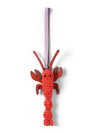 Mulberry British Summer Bag Charm In Red
