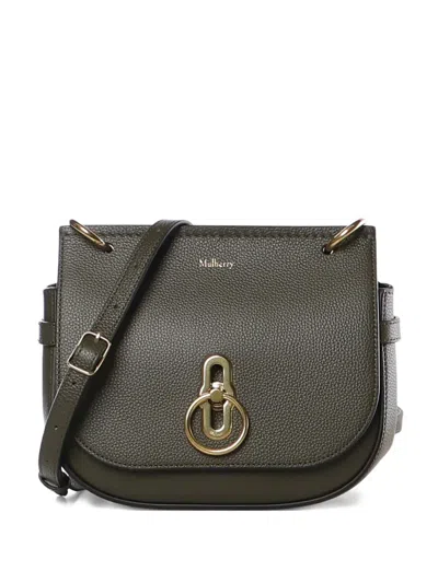 Mulberry Lock Saddle Shoulder Bag In Green