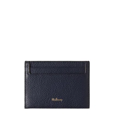 Mulberry Logo Embossed Cardholder In Black