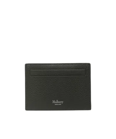 Mulberry Logo-embossed Slim Cardholder In Black