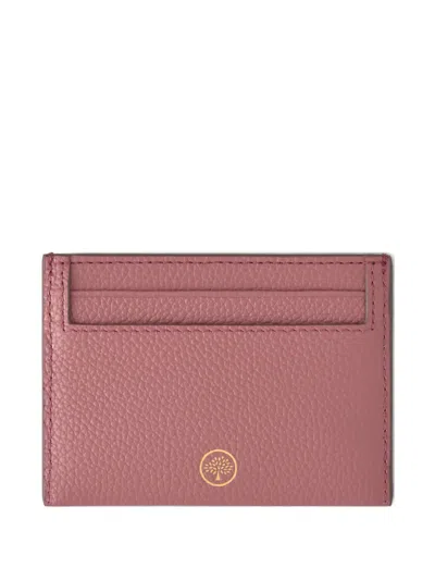 Mulberry Logo-detail Card Wallet In Pink