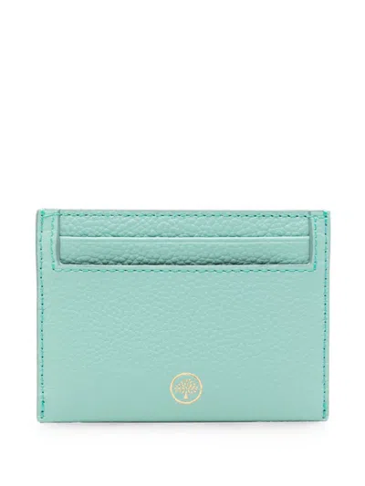 Mulberry Logo-print Wallet In Blue