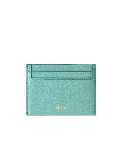 Mulberry Logo-print Wallet In Green