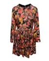 Mulberry Long Sleeve Dress In Multicolor Polyester In Multi