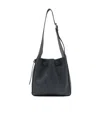 Mulberry Lyra Drawstring Leather Bucket Bag In Black