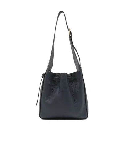 MULBERRY LYRA DRAWSTRING LEATHER BUCKET BAG