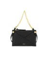 Mulberry M Zipped Leather Shoulder Bag In Black