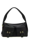 Mulberry Buckle Detail Front Pockets Top Handle Shoulder Bag In Black