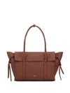 Mulberry Textured Finish Tote Bag With Top Handle