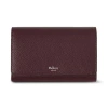 Mulberry Medium Continental French Purse Black Cherry In Burgundy