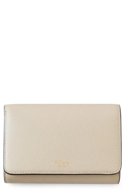 Mulberry Medium Continental French Purse In Chalk