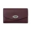 Mulberry Medium Darley Wallet Black Cherry In Red