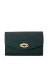 Mulberry Medium Darley Wallet In Green