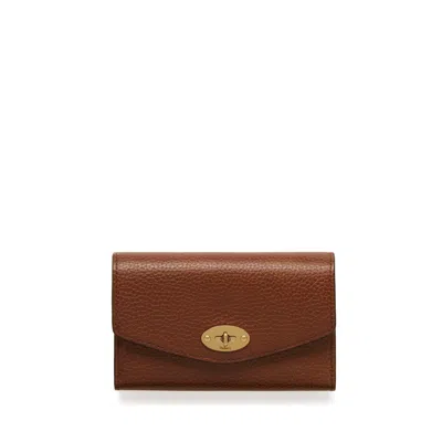 Mulberry Medium Darley Wallet In Oak