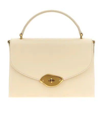 MULBERRY MULBERRY LANA LOGO-ENGRAVED FOLDOVER TOP TOTE BAG