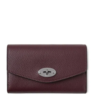 Mulberry Medium Leather Darley Wallet In Red