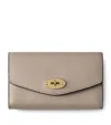 Mulberry Medium Leather Folded Darley Wallet In Neutral