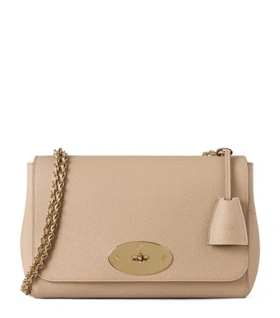 Mulberry Medium Leather Lily Shoulder Bag In Neutral
