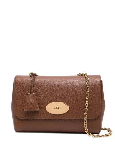 Mulberry Medium Lily Classic Grain-leather Chain Shoulder Bag In Brown