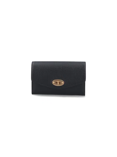 Mulberry Medium Wallet "darley" In Black