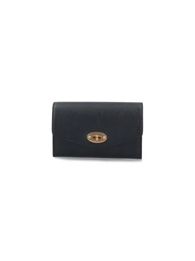 Mulberry Medium Wallet Darley In Black