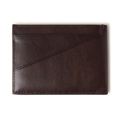 Mulberry Men's Camberwell Credit Card Slip - Dark Chocolate In Brown