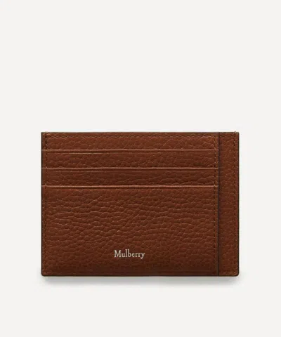 Mulberry Mens Oak Small Classic Grain Card Holder
