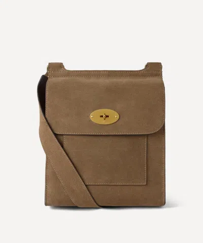Mulberry Mens Small Antony Strap Messenger Bag In Sand