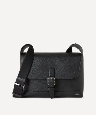 Mulberry Mens Small Chiltern Crossbody Messenger Bag In Black