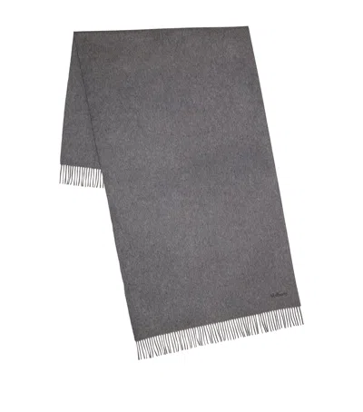 Mulberry Merino Wool Scarf In Gray