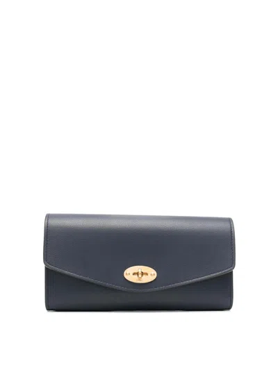 Mulberry Micro Classic Grain In Blue